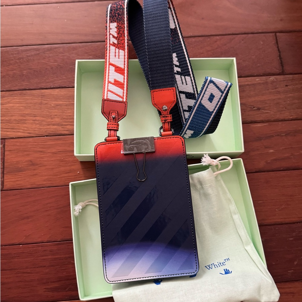 Unisex Off-White Binder Phone bag